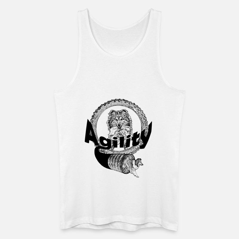 Agility - Männer Bio Tank Top - Weiß