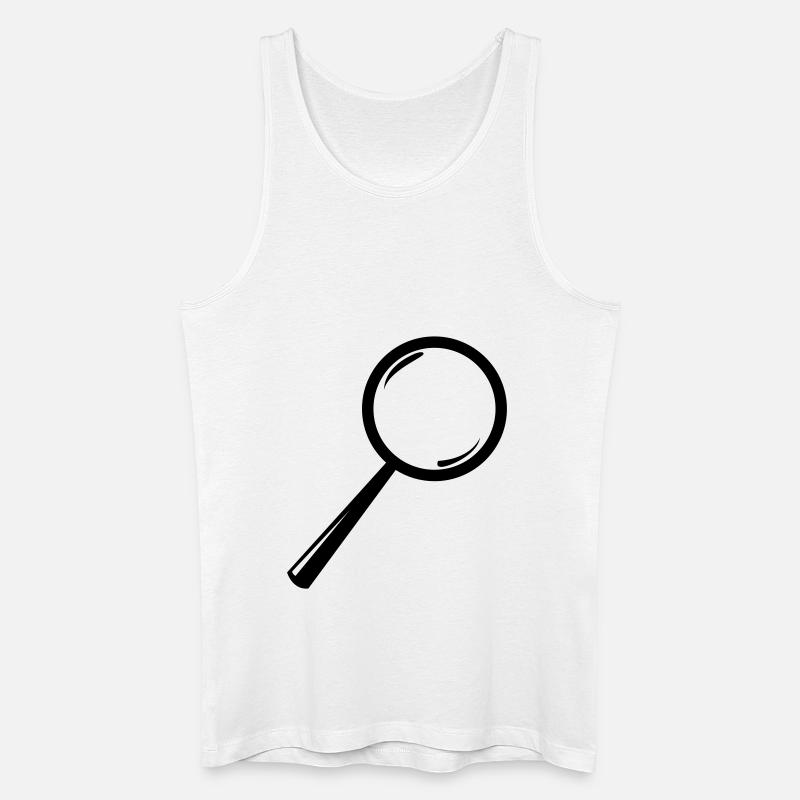 Lupe - Männer Bio Tank Top - Weiß