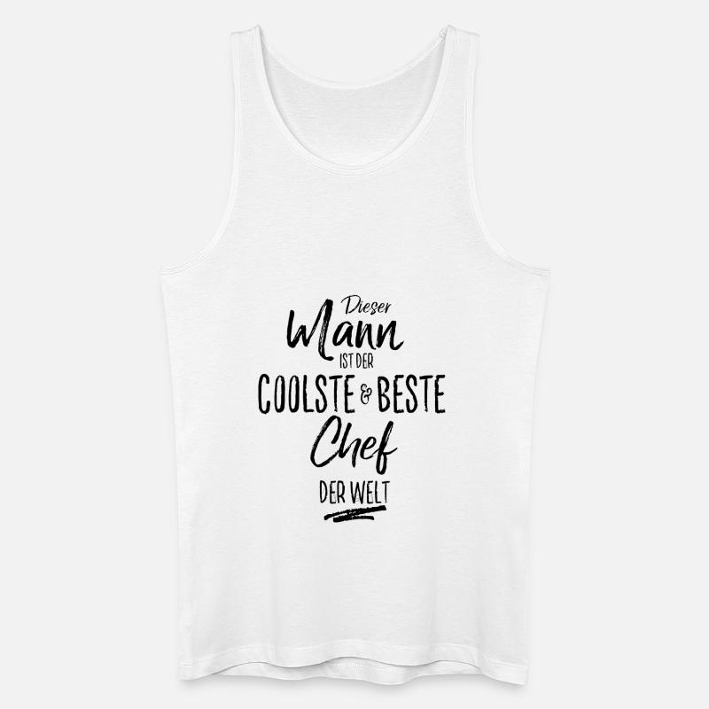 chef der Beste (s) - Männer Bio Tank Top - Weiß