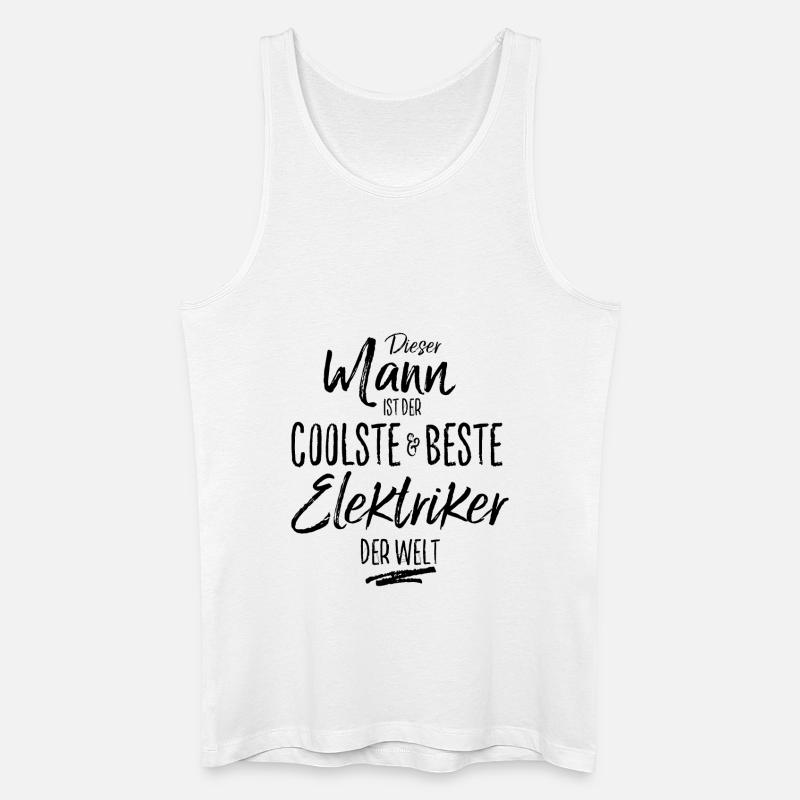 elektriker der Beste (s) - Männer Bio Tank Top - Weiß