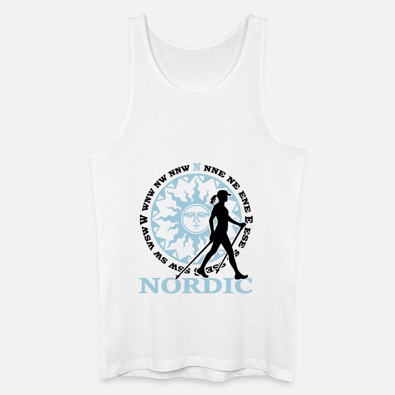 Nordic 2C - Farbwechsel - Männer Bio Tank Top - Weiß