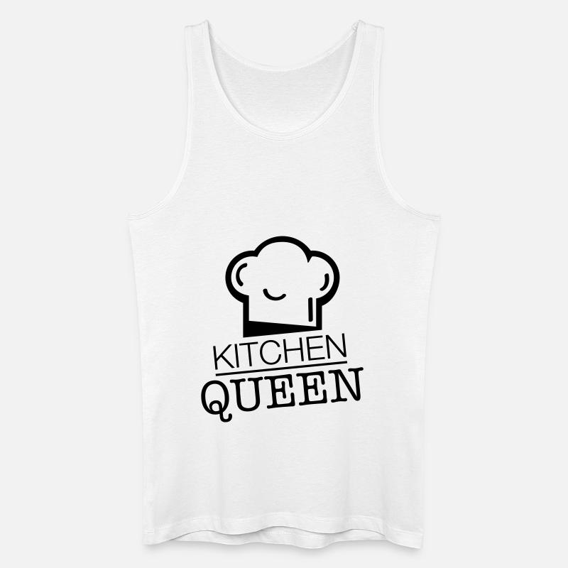 kitchen_queen_rp1 - Männer Bio Tank Top - Weiß