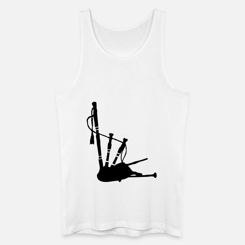 dudelsack_t1 - Männer Bio Tank Top - Weiß