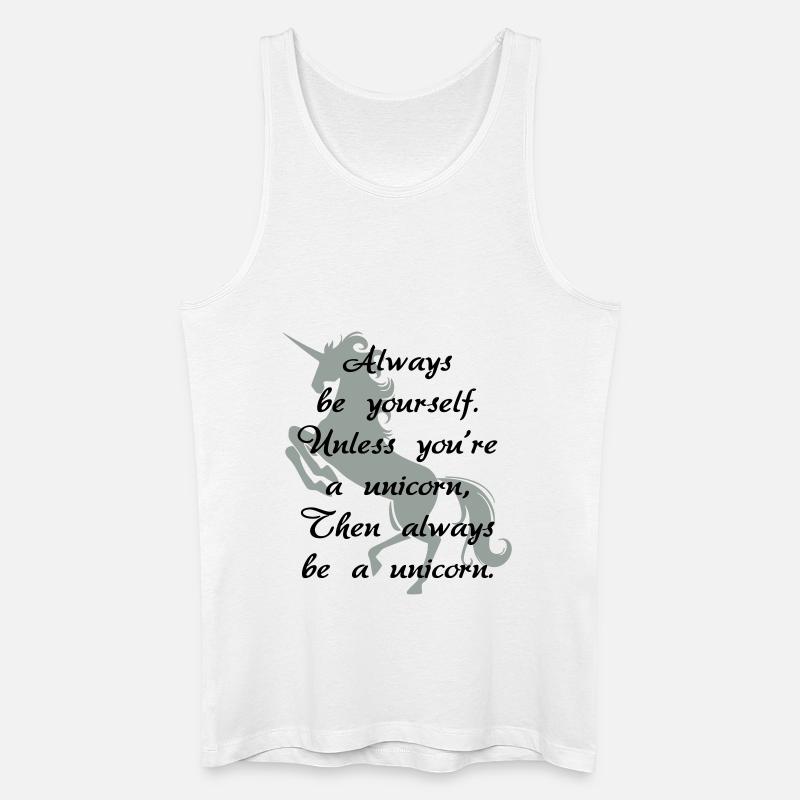 Immer ein Einhorn - Männer Bio Tank Top - Weiß