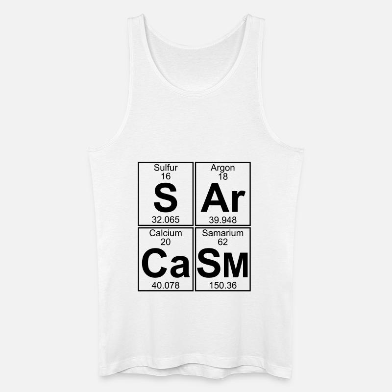 S-Ar-Ca-Sm (sarcasm) - Full - Männer Bio Tank Top - Weiß