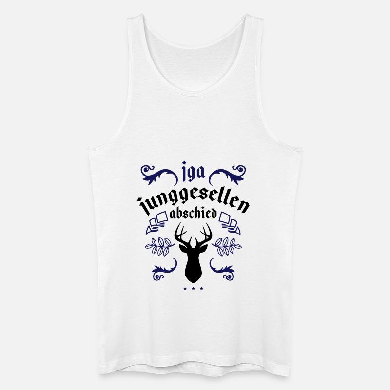 junggesellenabschied jga hirsch - Männer Bio Tank Top - Weiß
