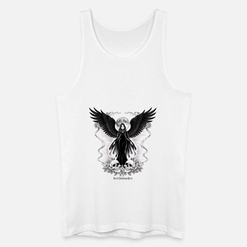 Engel der Dunkelheit - Männer Bio Tank Top - Weiß
