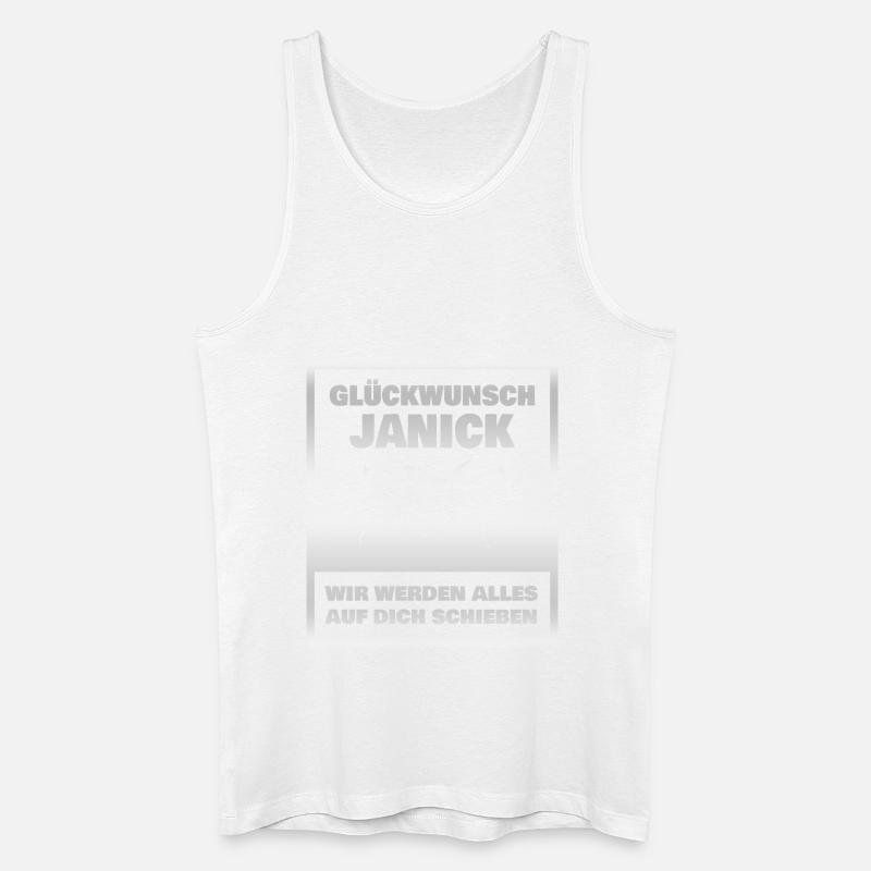 Janick als Kollege - Männer Bio Tank Top - Weiß