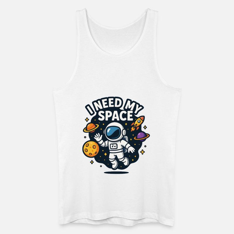 Astronaut "I need my space" - Männer Bio Tank Top - Weiß