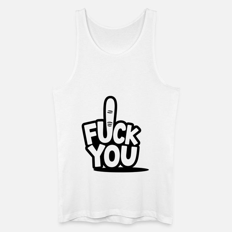 Auto Tuning Aufkleber - Männer Bio Tank Top - Weiß