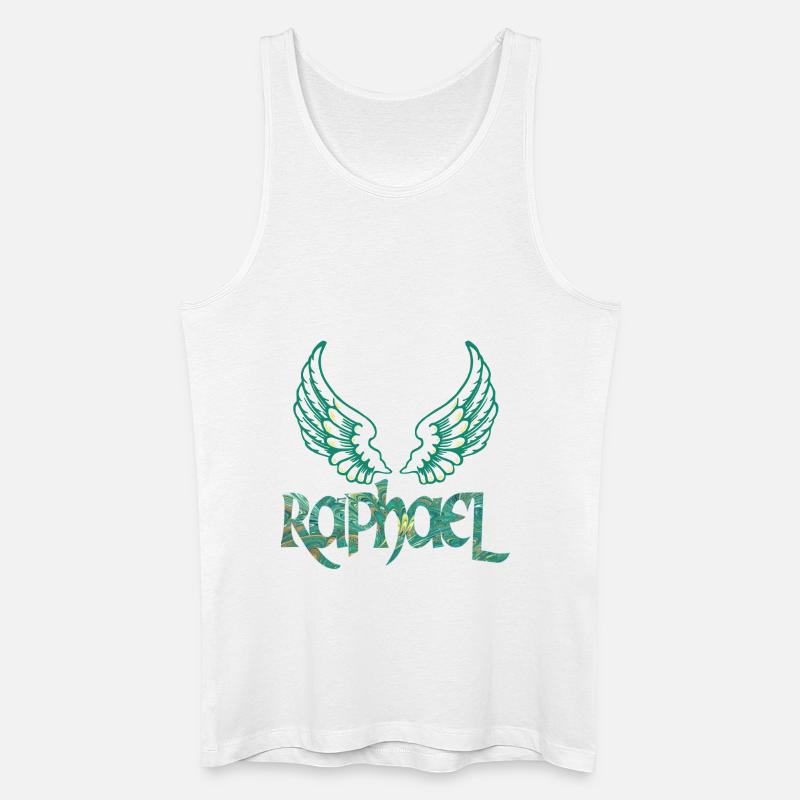 erzengel raphael e 71 - Männer Bio Tank Top - Weiß