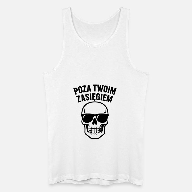 Außerhalb Ihrer Reichweite - Männer Bio Tank Top - Weiß