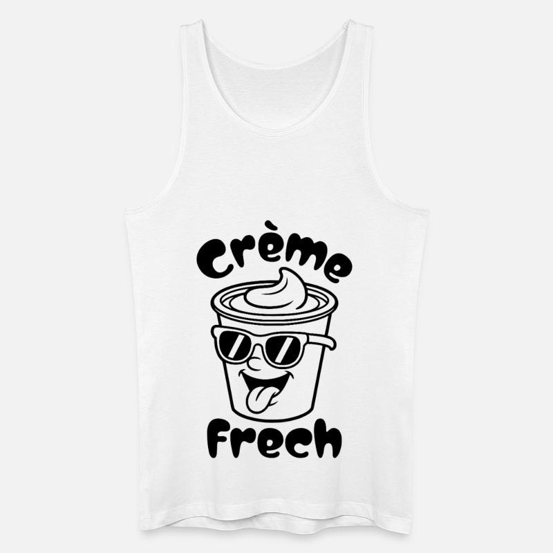 Crème Frech - Männer Bio Tank Top - Weiß