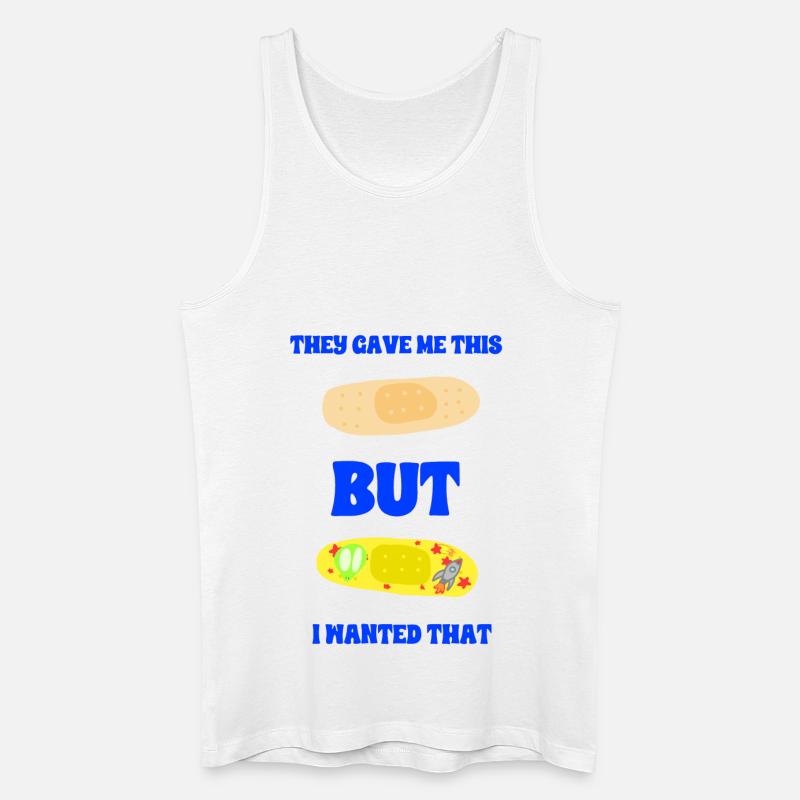 Klassisches Dressing oder Space Dressing - Männer Bio Tank Top - Weiß