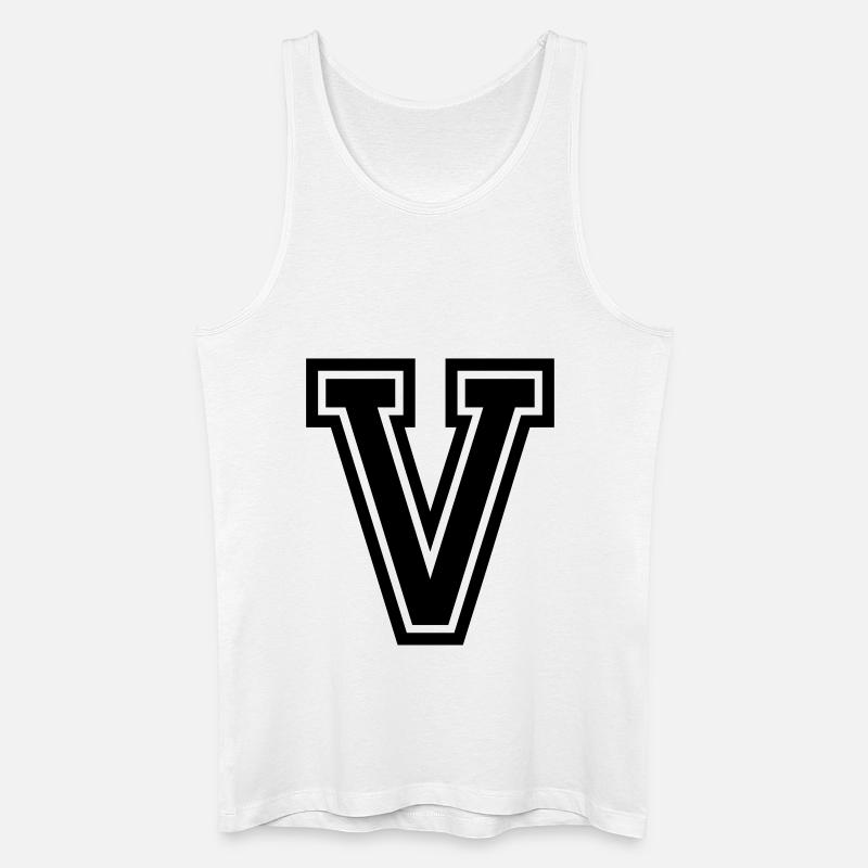 V - Männer Bio Tank Top - Weiß