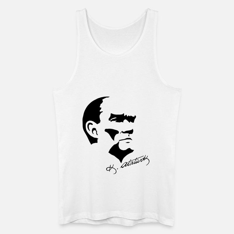 Atatürk 2 - Männer Bio Tank Top - Weiß