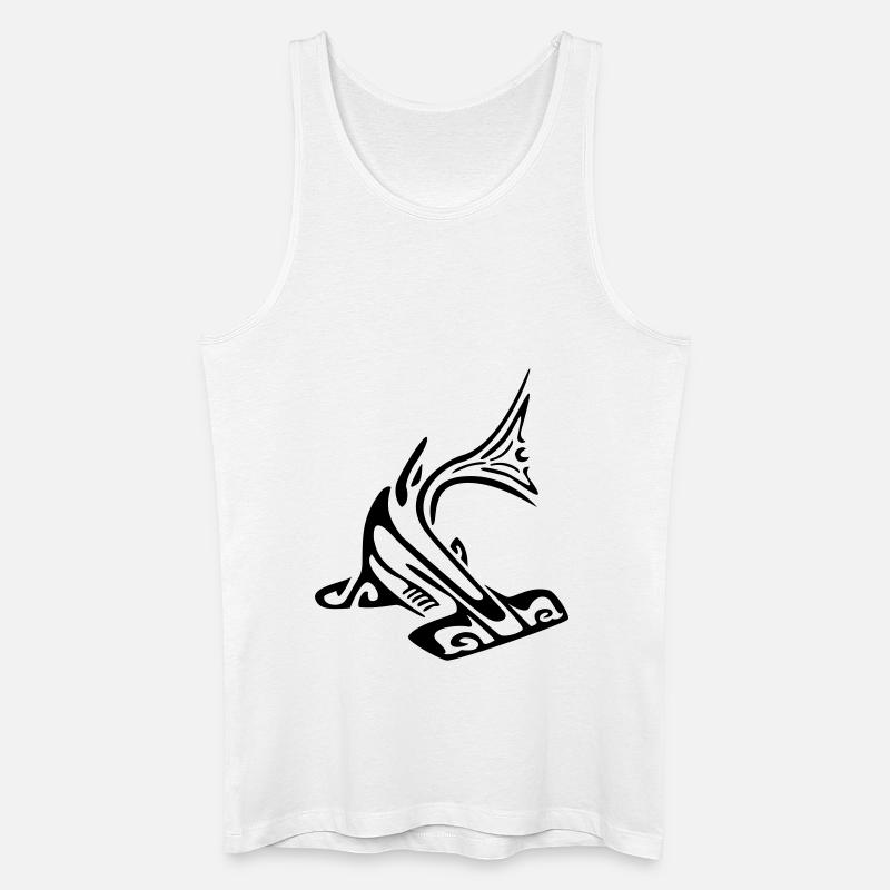 hammer_sharkmanta - Männer Bio Tank Top - Weiß