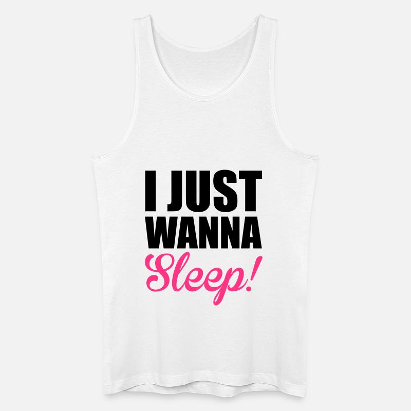 Sleep - Männer Bio Tank Top - Weiß