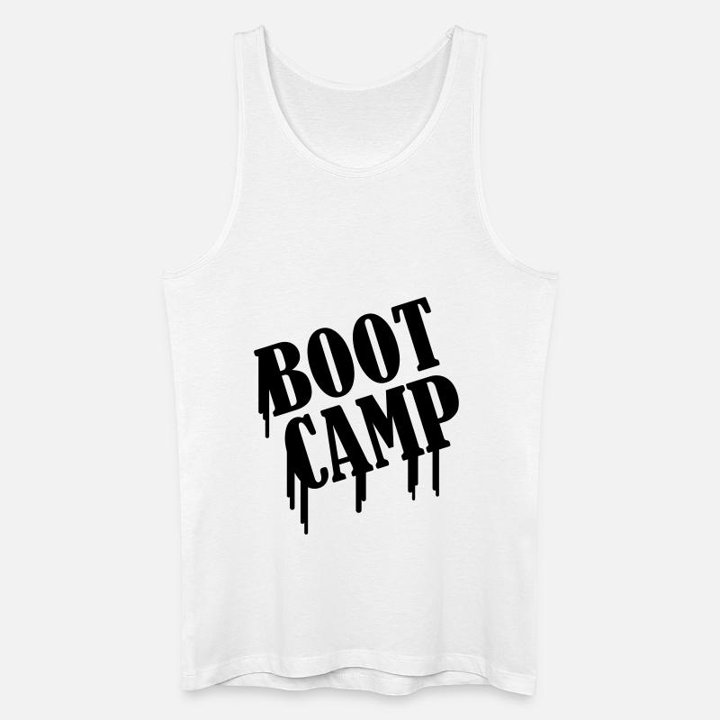 boot_camp - Männer Bio Tank Top - Weiß