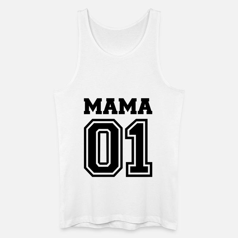 Mama - Männer Bio Tank Top - Weiß