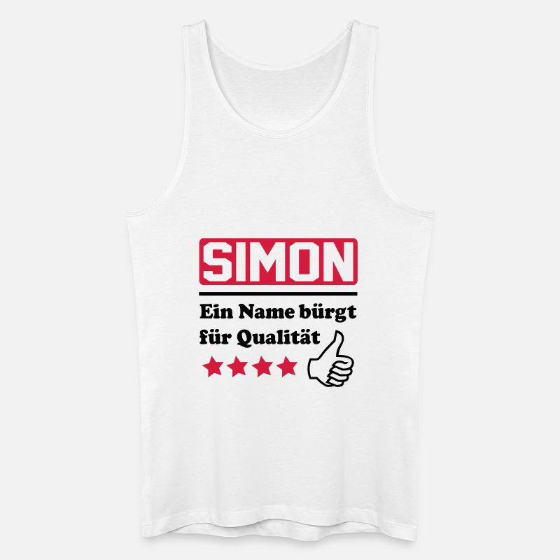 simon - Débardeur bio Homme - blanc