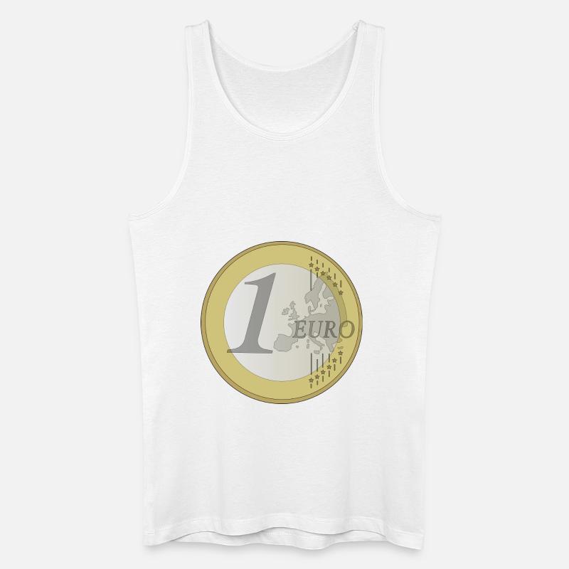 Euro - Männer Bio Tank Top - Weiß