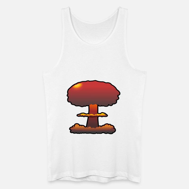 Boom Comic Explosion Atompilz - Männer Bio Tank Top - Weiß