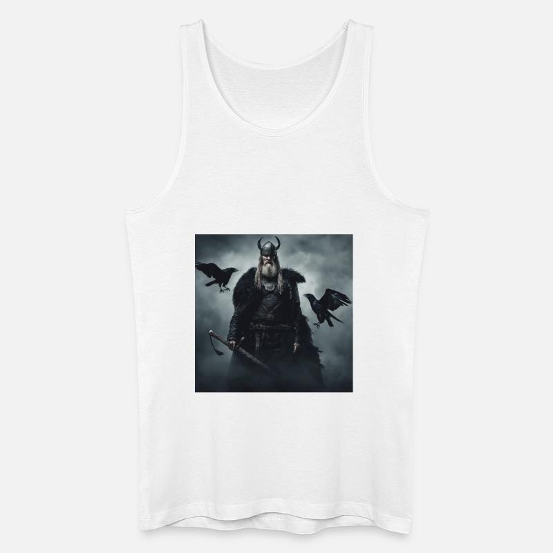 Raben Odins - Männer Bio Tank Top - Weiß