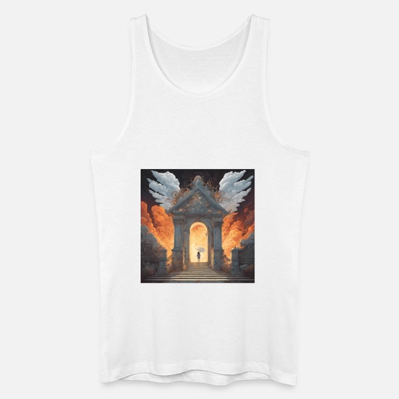 Himmel oder Hölle - Männer Bio Tank Top - Weiß