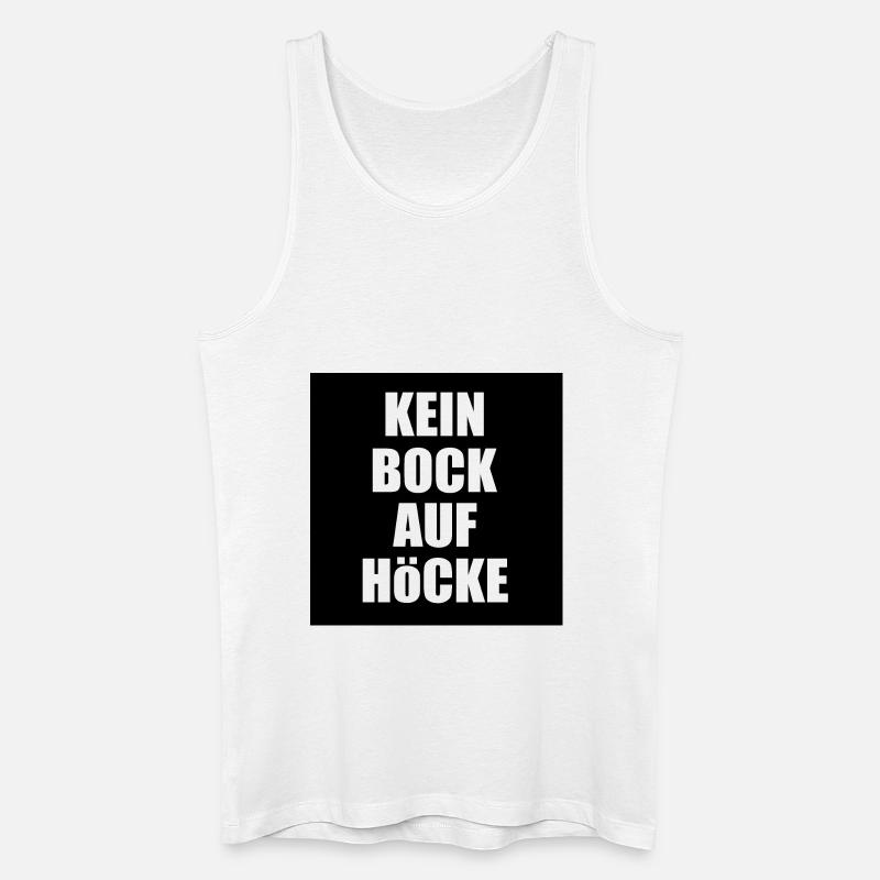 kein bock auf höcke - Männer Bio Tank Top - Weiß