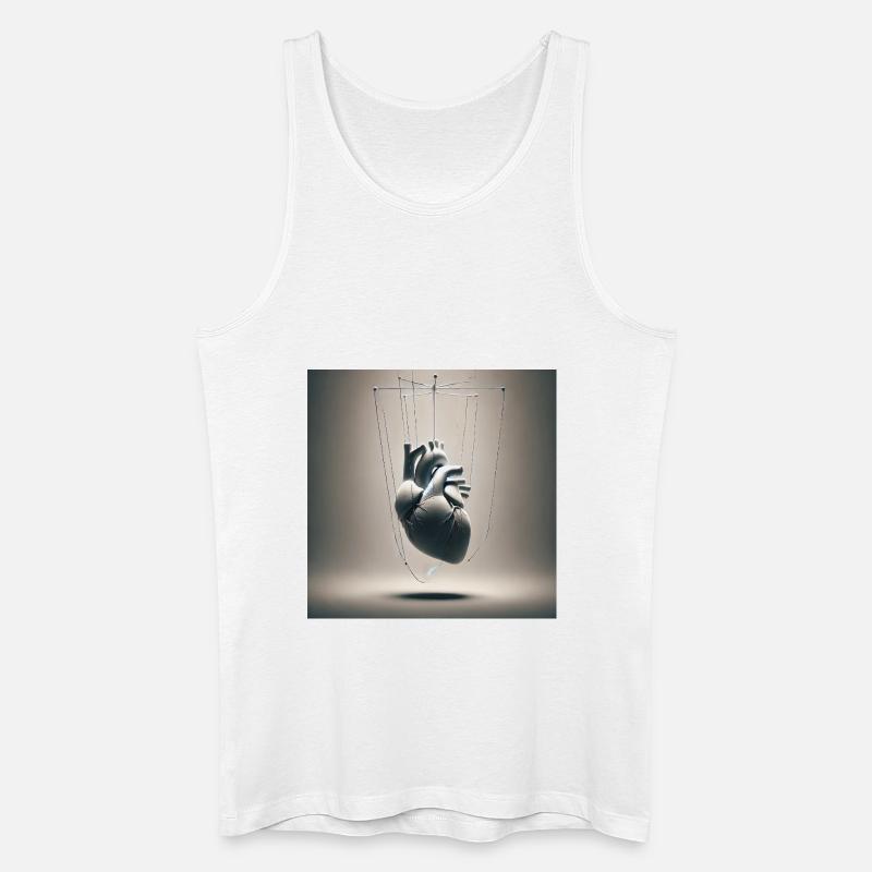 Die Fäden der Gefühle - Männer Bio Tank Top - Weiß