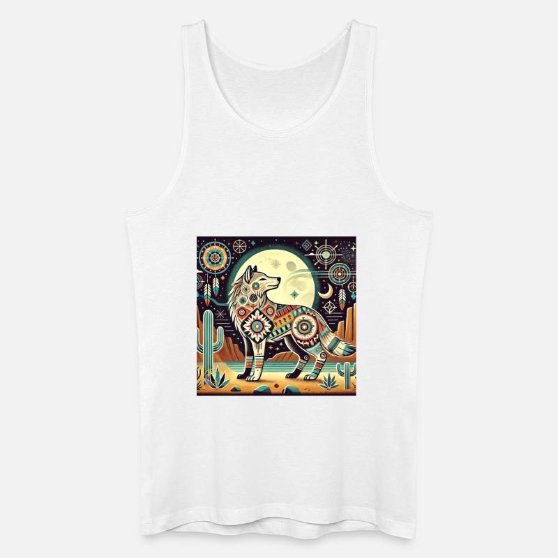 Wolf on your Side - Männer Bio Tank Top - Weiß