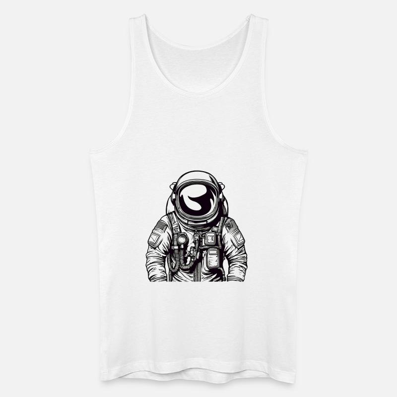 Astronaut 5 - Männer Bio Tank Top - Weiß