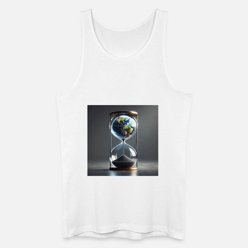 Die Zeit läuft! (C) - Männer Bio Tank Top - Weiß