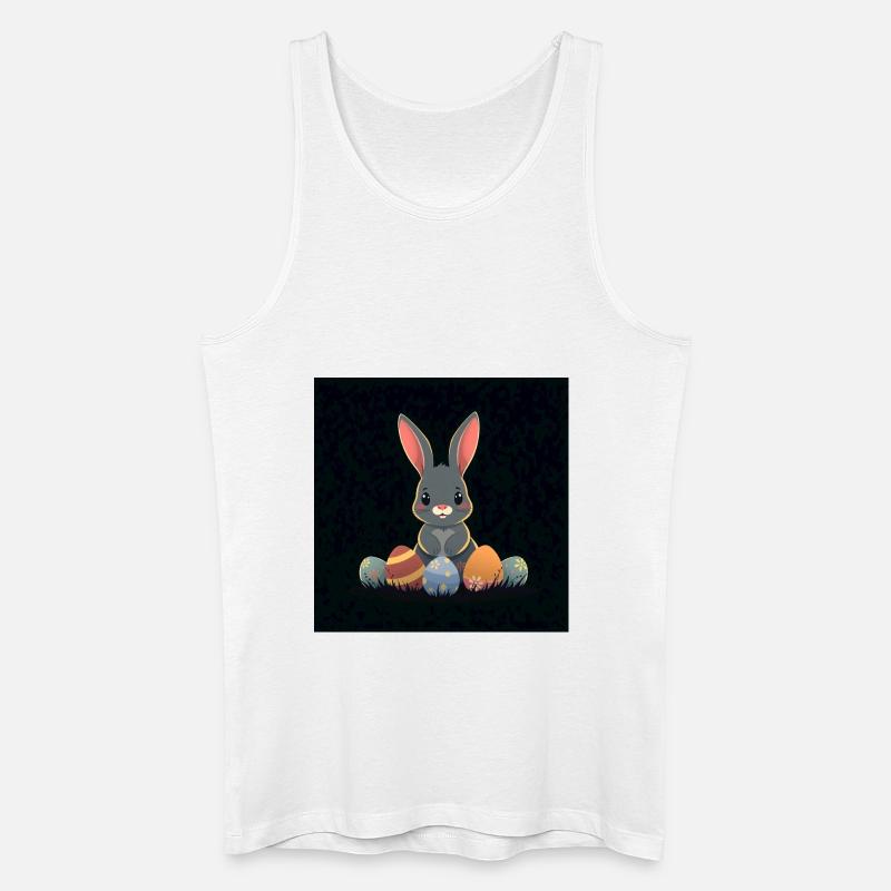 „Das süßeste Osterdesign!“ - Männer Bio Tank Top - Weiß