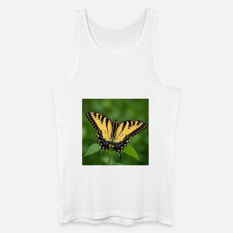 Eastern Tiger swallowtail - Men’s Organic Tank Top - white