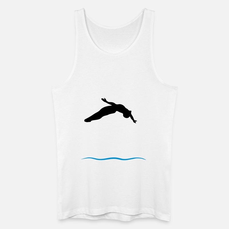 Turmspringer - Männer Bio Tank Top - Weiß