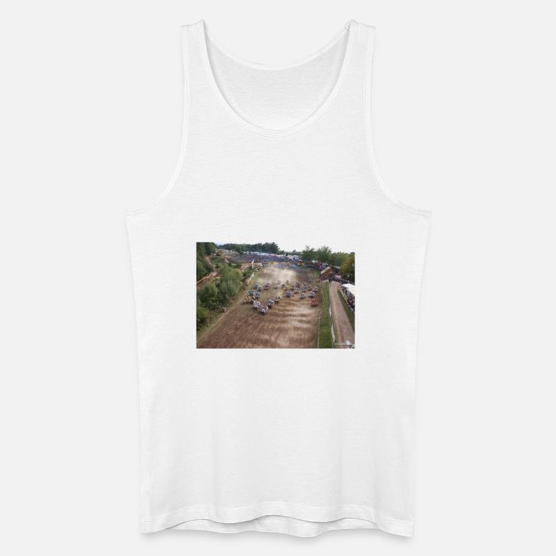 Sidecarcross Start - Rudersberg - Männer Bio Tank Top - Weiß