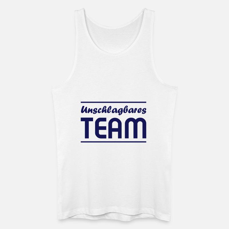 Team unschlagbar - Männer Bio Tank Top - Weiß