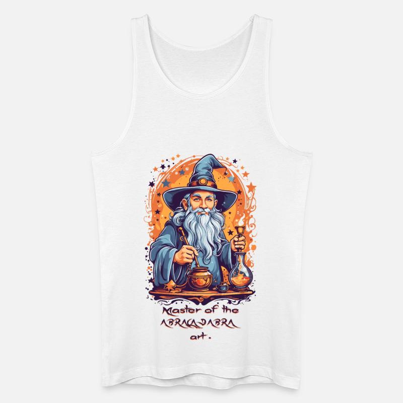 Abrakadabra Kunst - Männer Bio Tank Top - Weiß