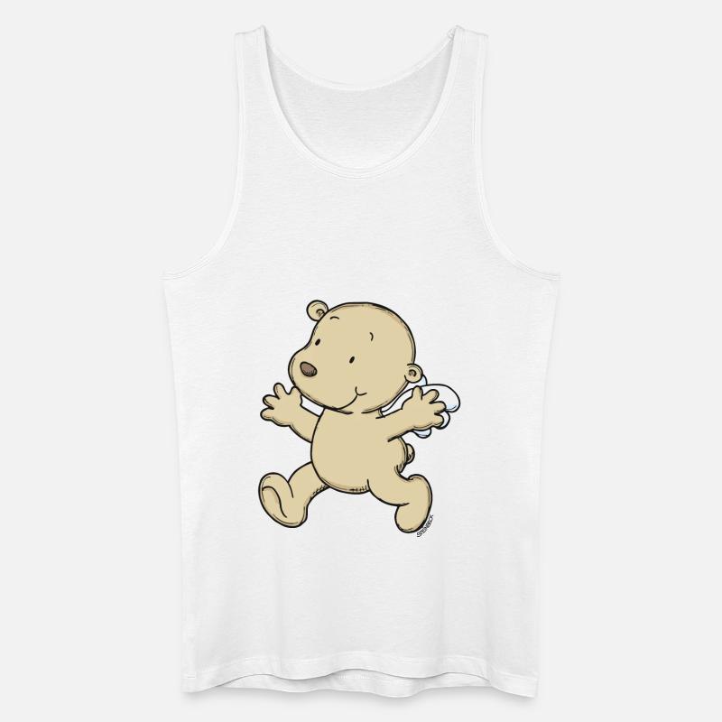 Engel_Teufel06 - Männer Bio Tank Top - Weiß