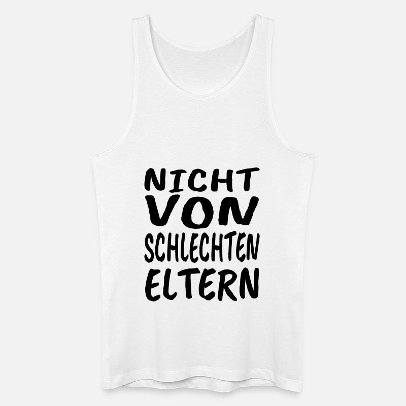 Nicht von schlechten Eltern - Männer Bio Tank Top - Weiß
