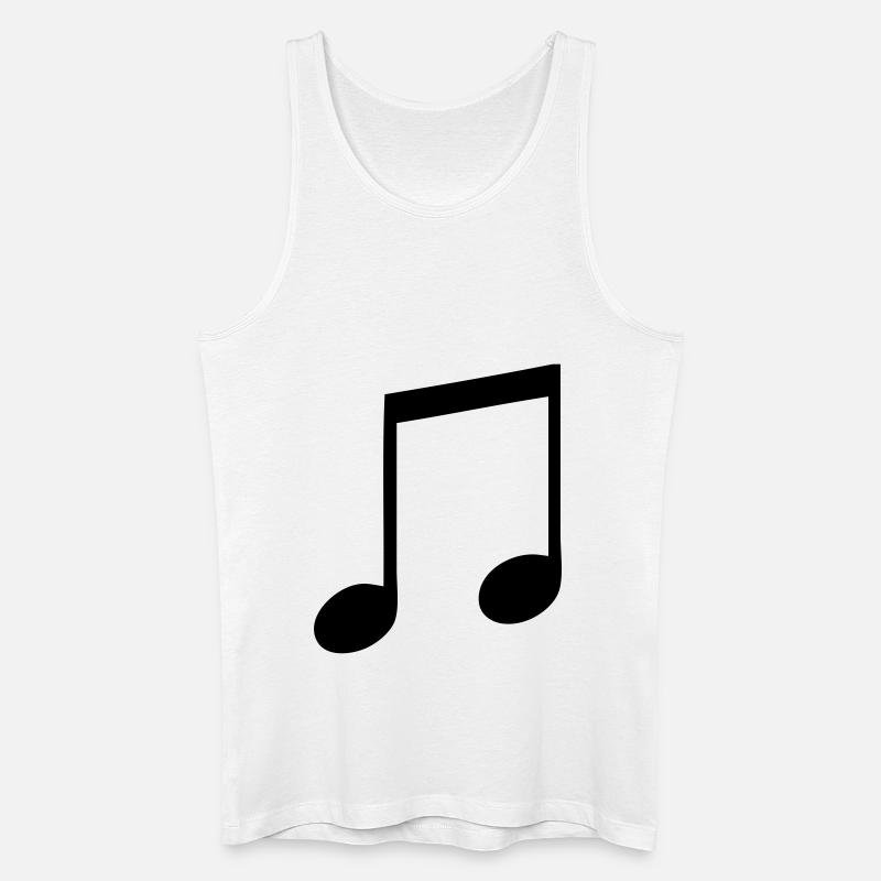 note simpel - Männer Bio Tank Top - Weiß