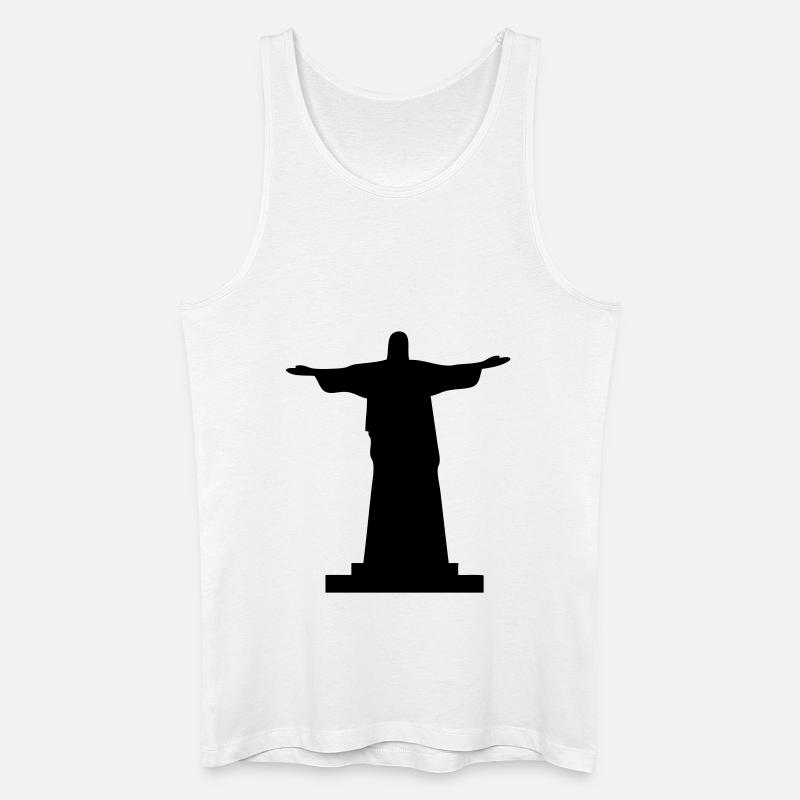 christ redeemer - Männer Bio Tank Top - Weiß