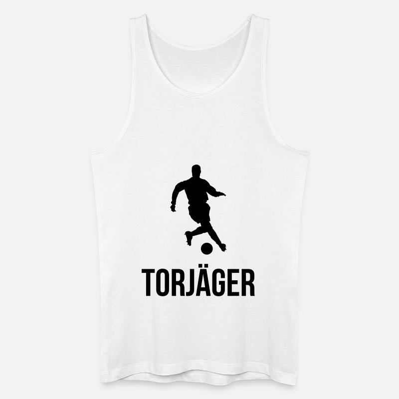 Torjäger - Männer Bio Tank Top - Weiß