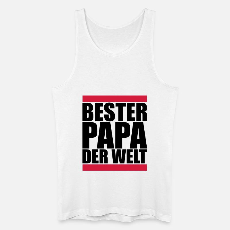 bester papa der welt - Männer Bio Tank Top - Weiß