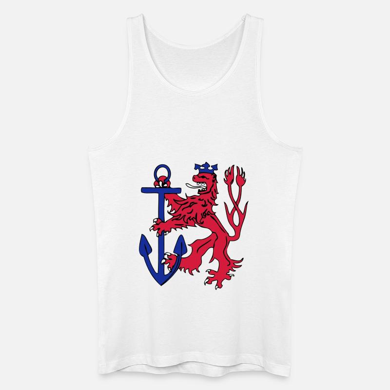 Düsseldorfer Löwe - Männer Bio Tank Top - Weiß