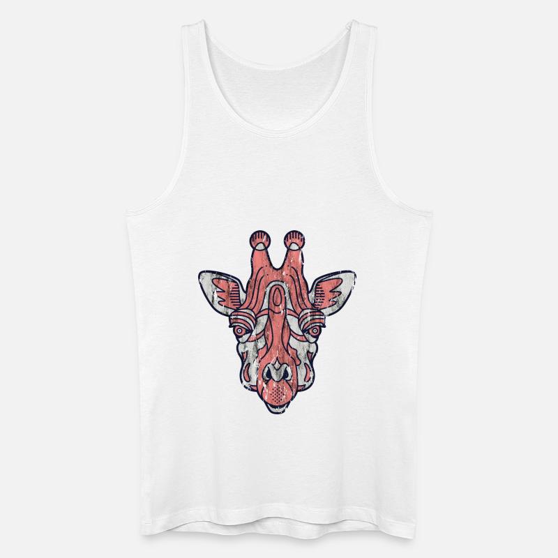 Giraffe - Männer Bio Tank Top - Weiß