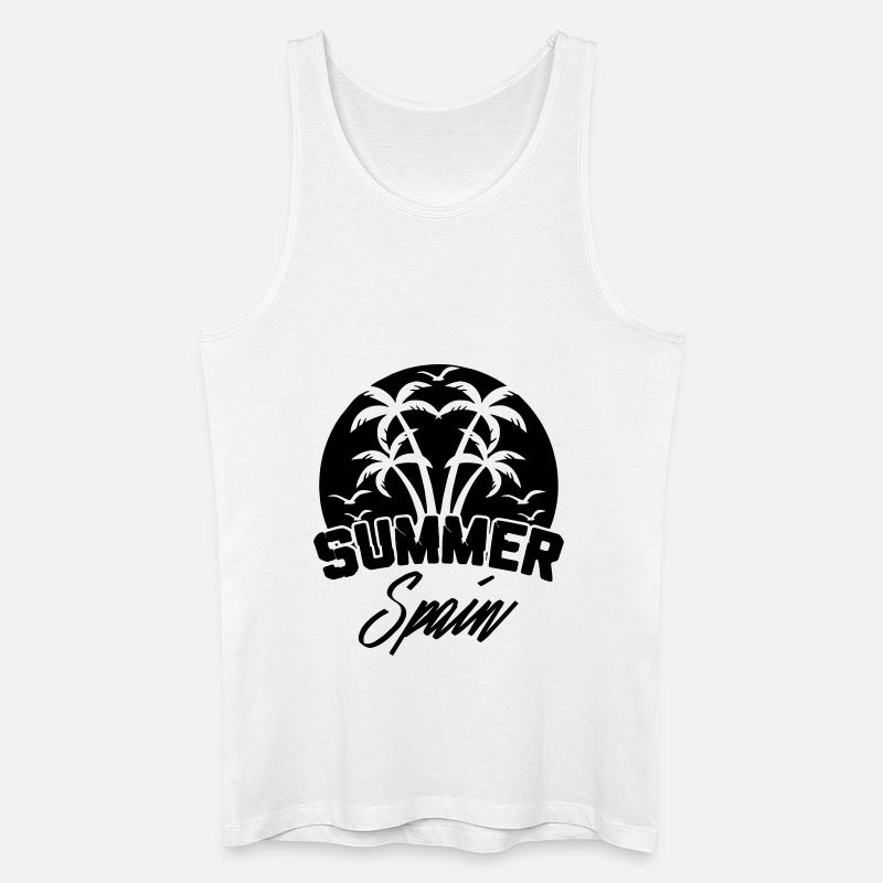 summer spain - Männer Bio Tank Top - Weiß