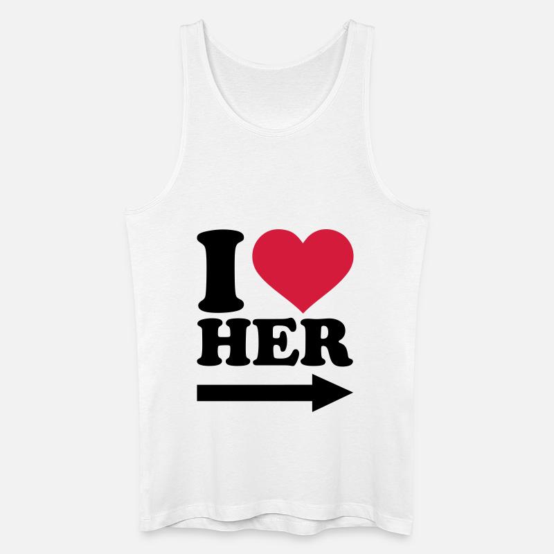 Freundin - Männer Bio Tank Top - Weiß
